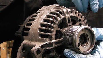 Alternator clutch pulley diagnose and replacing,VW / AUDI /SEAT / SKODA