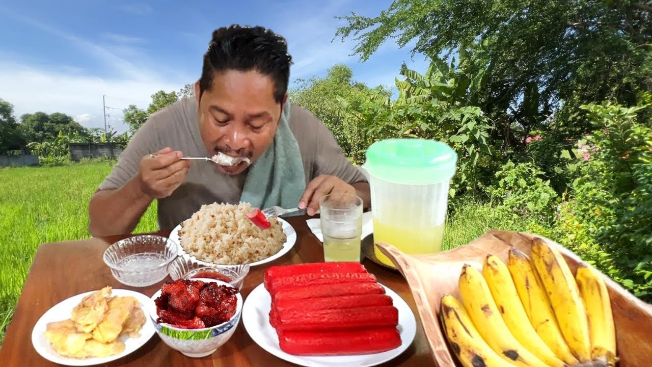 BALIK PINAS ALMUSAL! JUMBO HOTDOGS! PORK TOCINO! PINOY MEATLOAF! SINANGAG! Filipino Food. Mukbang!