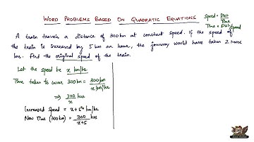 How to solve word problems based on quadratic equations? -- Vol. 3/5