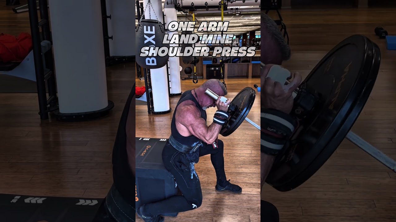 ONE ARM LAND MINE SHOULDER PRESS #shoulders #workout #motivation #workouttips #exercise