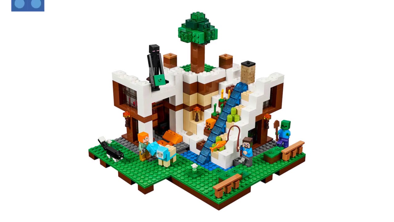 lego minecraft base de la cascada