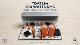 TDA7294 200 Watts RMS Stereo Board With 7805 & Supply (902)