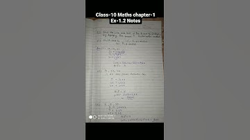 class 10 chapter 1 (Real number) Exercise 1.2 with Notes.. #popular #viral #mathematics