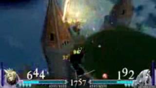 Dissidia: Final Fantasy Cloud vs. Sephiroth round 1