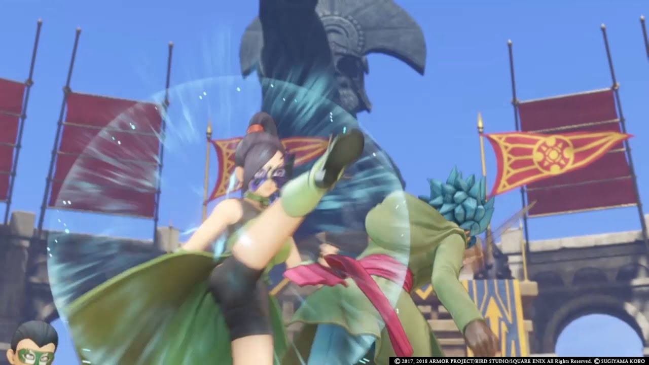 Jade and Erik Fight Cutscene [4K] - Dragon Quest XI