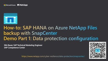 How-To: SnapCenter for SAP HANA Demo Part 1: Configuration