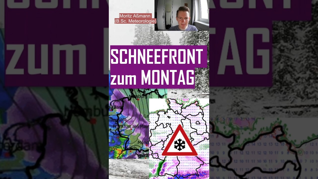 SCHNEEFRONT in der NACHT auf MONTAG🌨️⚠️ - Nächste WOCHE viel TIEFDRUCK und immer wieder NIEDERSCHLAG