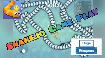 Rubesh Plays Snake.io / Snake.io Game Play / Huge Weapons