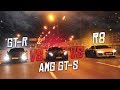 ПЕРВЫЕ ГОНКИ НА AUDI R8! 300КМ/Ч! БИТВА СТОКОВ! vs NISSAN GT-R & MERCEDES AMG GT-S! (АВТОВЛОГ #28)