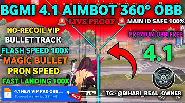 BGMI 4.1 AIMBOT OBB | BGMI 4.1 NO RECOIL CONFIG | BGMI NO RECOIL CONFIG 4.1 [100% Safe No Ban ]