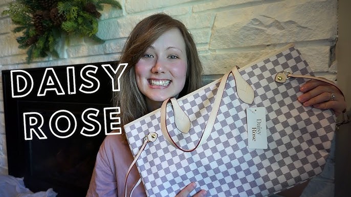 UNBOXING Daisy Rose Checkered Tote,  Dupe