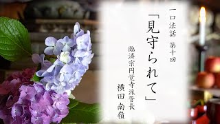 【一口法話】第10回「見守られて」｜  臨済宗円覚寺派管長 横田南嶺老師