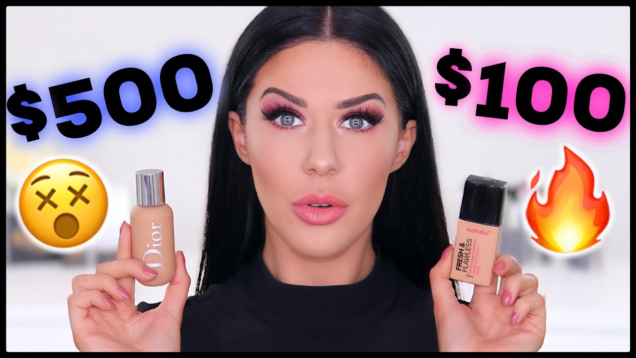 FULL FACE OF DUPES - LUXURY MAKEUP VS 