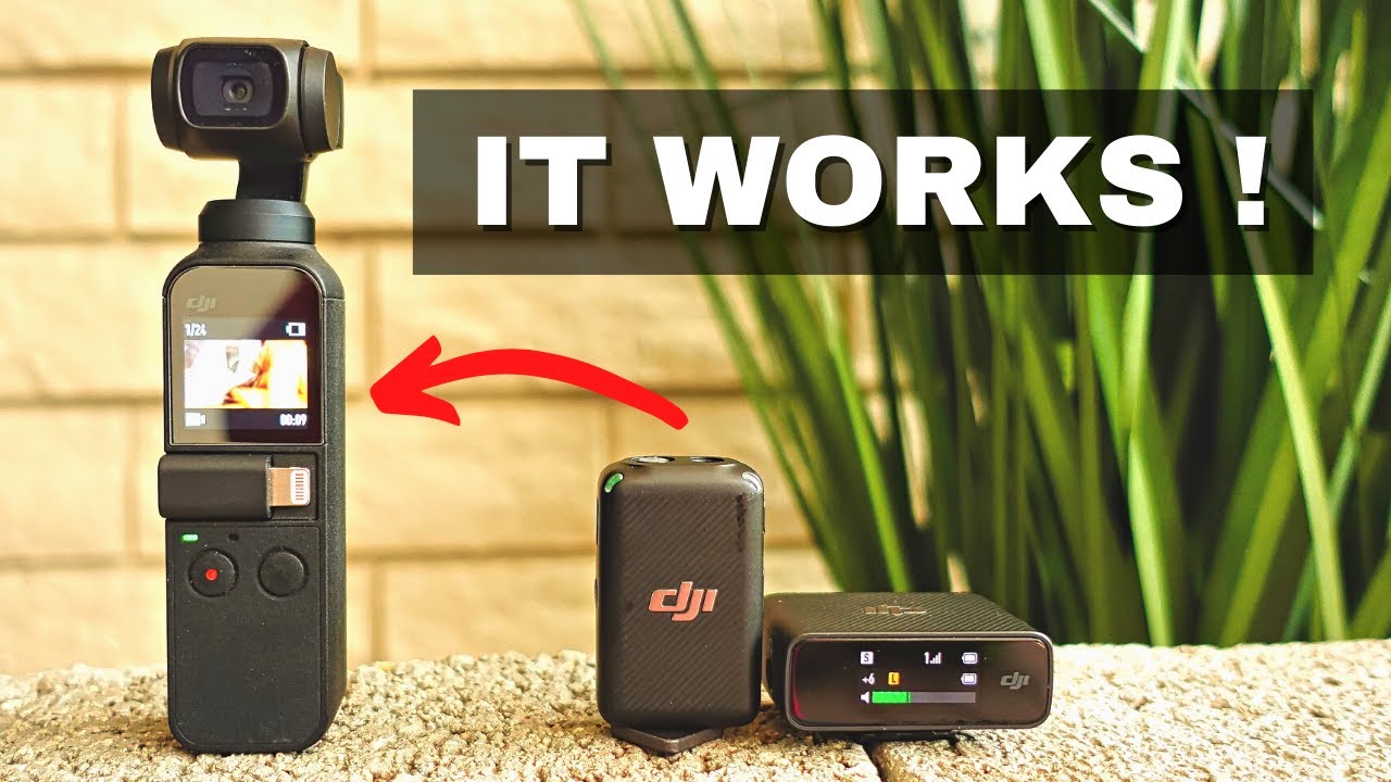 DJI Pocket 2 Wireless Microphone Transmitter - Audio Transmitter, Connects  to an External Microphone to Send Audio Signal to DJI Pocket 2 wirelessly :  : High-Tech