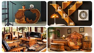 Home Decor Wooden Furniture & Wood Craft Ideas | Decorative Wooden Pieces | Wood Art Interior Design