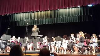Connor 6th grade band concert Eye of the Tiger 05152017