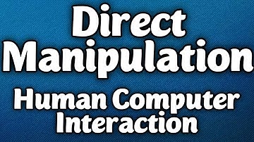 Human Computer Interaction | Direct Manipulation | Hindi/Urdu