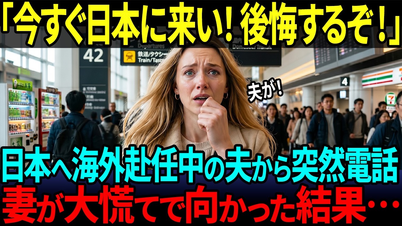 【海外の反応】「後悔するぞ！今すぐ日本に来てくれ！」日本に海外赴任中のアメリカ人夫から突然電話が…慌てて来日した妻が目にした夫の暮らしに大嫉妬！？