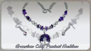 Gemstone Chip Pendant Necklace Tutorial