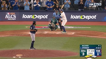 CLUTCH GENE 🚨 George Springer hits go-ahead three-run home run to give Blue Jays lead in ALCS Game 7
