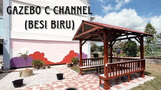 Gazebo C Channel (Besi Biru)