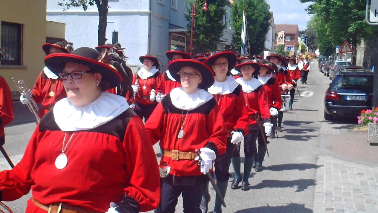 Umzug Großer und Kleiner Siedershof (SHA) Bad Wimpfen Reichsstadtfest 2015
