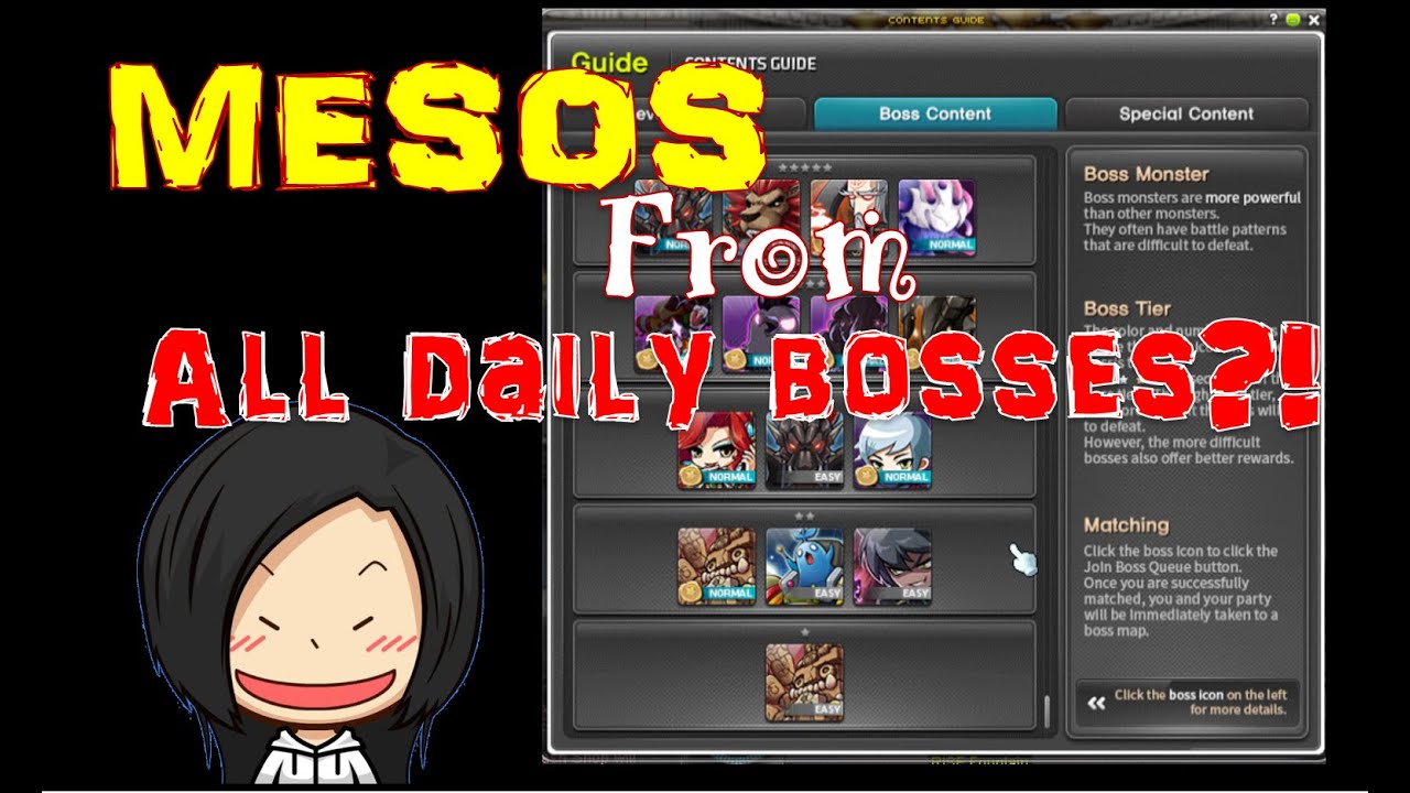 maplestory mileage  2022 New  MAPLESTORY 2020 | How Much Mesos Can You Earn From Daily Bosses (All Difficulty)