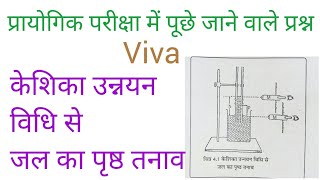 Physics viva for practical - केशिका उन्नयन विधि से जल का पृष्ठ तनाव