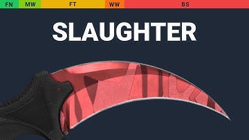 Karambit Slaughter - Skin Float And Wear Preview