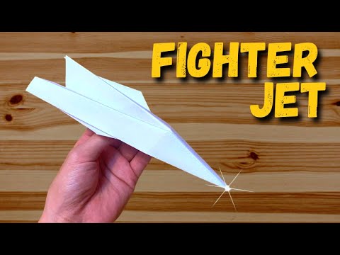 How To Make A Paper Airplane - Easy Origami Jet Fighter - SUKHOI SU-27 ...