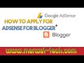 How to apply for Adsense for blogger #adsense