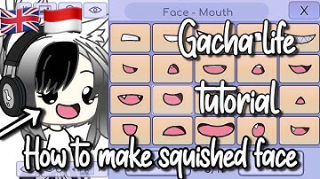 How to make squished face on gacha life!!