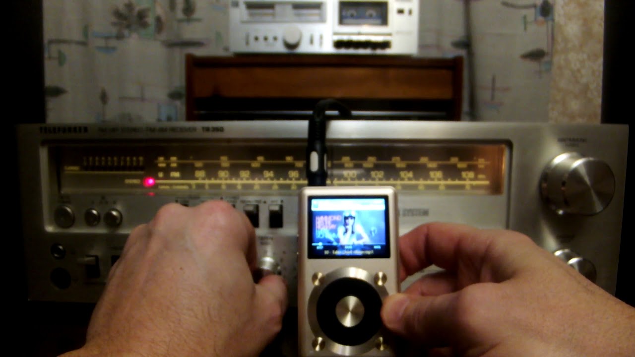 Ресивер  TELEFUNKEN TR 350  плюс HI-RES плеер FIIO X1,акустика  HECO VICTA 300 демонстрация работы