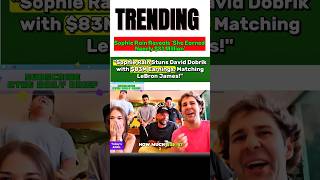 David Dobrik Shocked 😳 Sophie Rain Reveals $83M Earnings#DavidDobrik #SophieRain #Earnings #viral