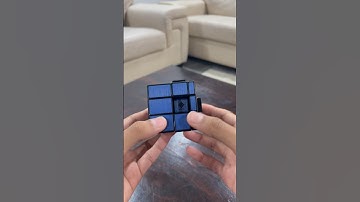 Donut Pattern On Blue Mirror cube