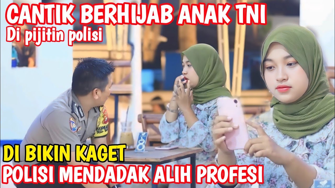 WANITA CANTIK ANAK TNI DI PIJIT POLISI AWALNYA KAGET MELIHAT PENGAMEN TERNYATA POLISI