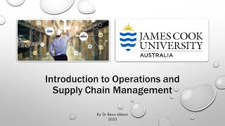 Session 1 - Introduction to Operations and Supply Chain Management