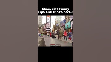 Minecraft Funny 🤣 tips and tricks part-5 #minecraft #shorts #funny
