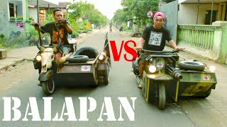 Balapan Vespa Tank Racing | Vespa Ngebut di Jalanan