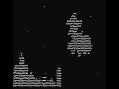 Bad Apple, but it's a Python script in Terminal