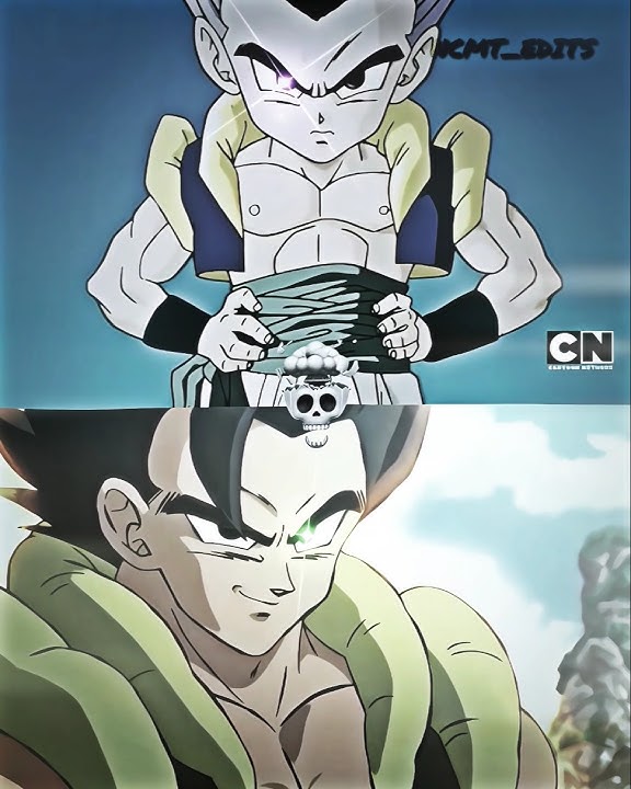 Trunks and Goten x Vegeta and Goku fusion dance ☠️💀 #goku #vegeta #dbs #trunks #goten #skulledit