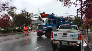 PG&E responds to 60+ local power outages during storm