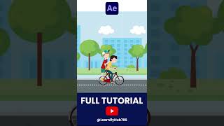 Bicycle animation Tutorial         #animation #motiongraphics #aftereffect #motivationalquotes #logo