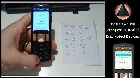 Passport Backups Explained