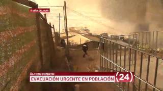 INCENDIO FORESTAL AFECTA A LA POBLACION DE FELIPE CAMIROAGA
