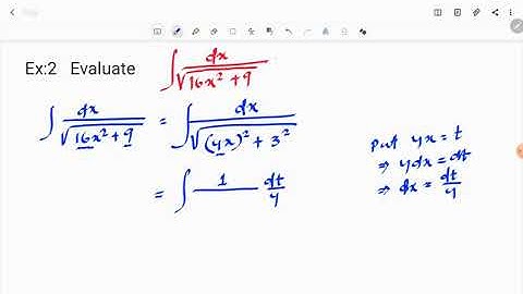 INTEGRATION BY TRIGONOMETRIC SUBSTITUTION(LECTURE:3)