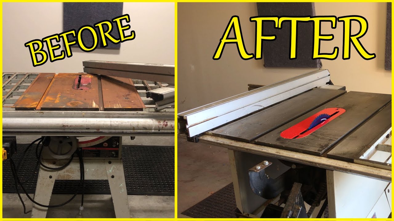 Restoring my grandfathers table saw YouTube