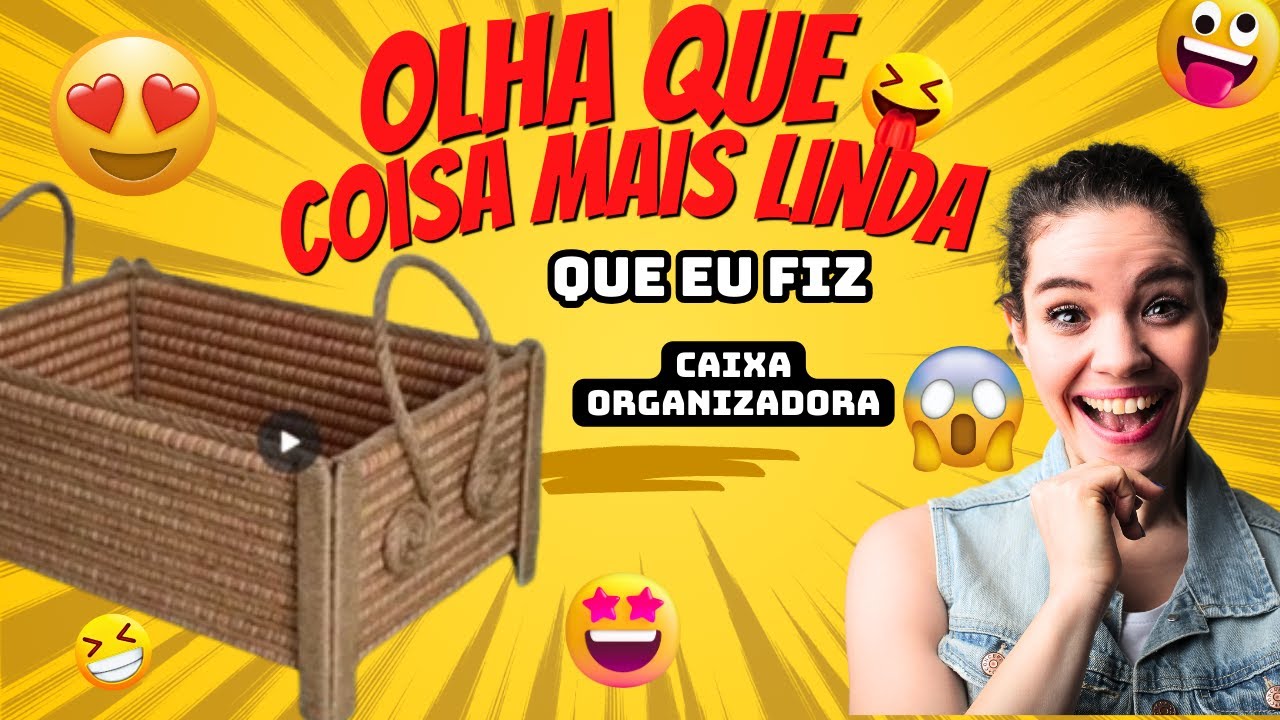 "DIY: Caixa organizadora com rolinhos de Papel Reciclado - Artesanato ...