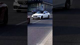 Mercedes is drifting and the Lamborghini is in front of it | #mercedes #mercedesamg #shorts