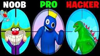 NOOB vs PRO vs HACKER | In Giant Wanted | With Oggy And Jack | Rock Indian Gamer |